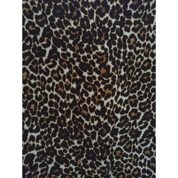 J. Crew Leopard Print Shift Dress Size 00 Animal Print 3/4 Sleeve. - Picture 4 of 8